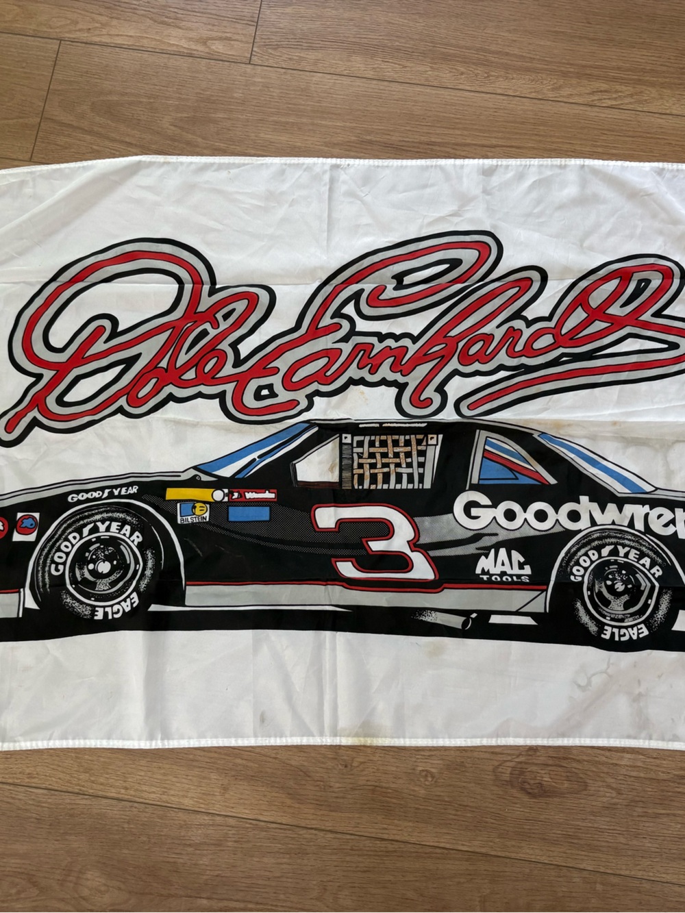 Vintage 90s Dale Earnhardt #3 Flag Banner Nascar 1996 3 x 5 ft